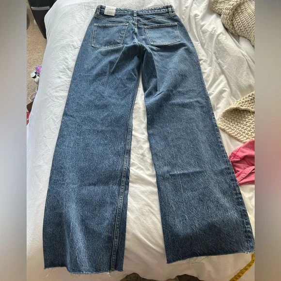 NWT Zara wide leg jeans 10 - Picture 4 of 8